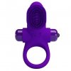 Wibrujący pierścień erekcyjny z masażerem Pretty Love Vibrant Penis Ring II fiolet